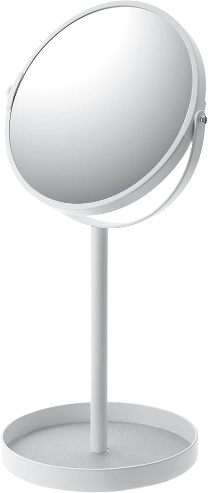 YAMAZAKI Home Tower Round Standing Mirror – Bathroom and Bedroom Organizer by Unknown