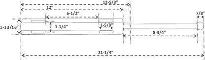 12" Valet Rod Standard for Closet - Image 4
