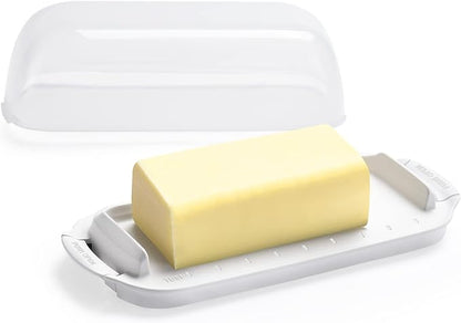 Butter Dish with Clear Lid, Butter Container Holds by AONCO