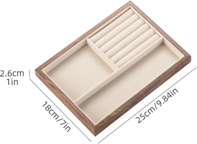 Black Walnut Wood Jewelry Tray - Image 2