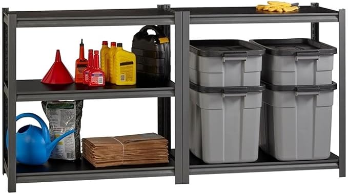 Pemberly Row 3200lb Riveted Metal Shelving Unit, Steel Frame - Image 8
