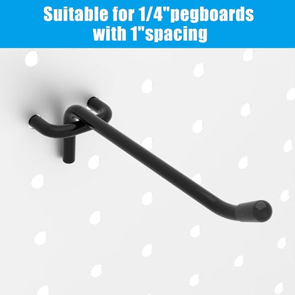 157 PCS Extra Thick Pegboard Hook Set, Metal Pegboard Accessory Organizer - Image 9