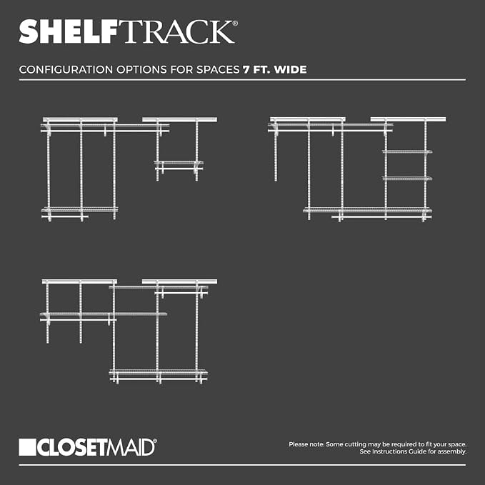 ClosetMaid ShelfTrack Wire Closet Organizer System, Adjustable from 5 to 8 Ft. - Image 4