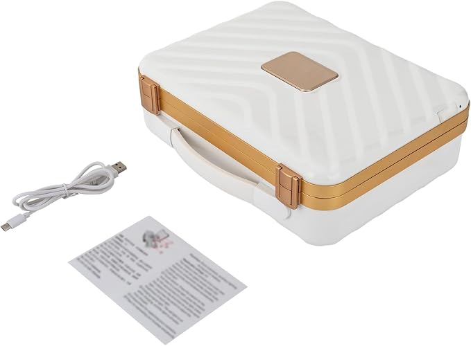 Portable Makeup Box, 11.42 * 3.54 * 8.66 In Travel Makeup Train Cases Cosmetic - Image 3