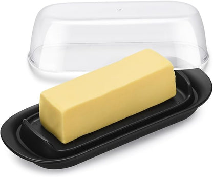 Butter Dish with Clear Lid, Butter Keeper by Hekeieon