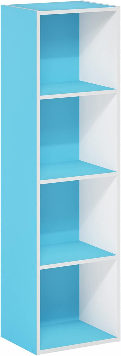 Furinno PASIR Book Shelf, 4-Tier Modern Bookshelf, Open Shelves Bookcase 9 x 12 - Image 6