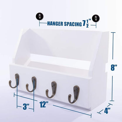 Flintar Wall Mounted Key and Mail Holder - Image 6