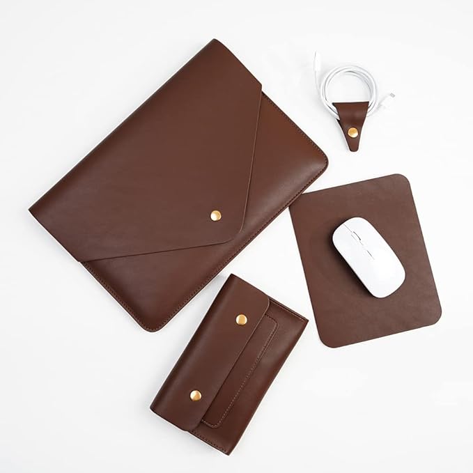 PU Leather Laptop Sleeve Compatible by Unknown