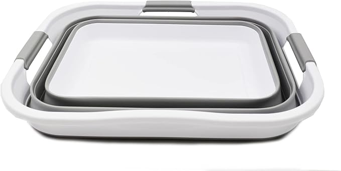 SAMMART 30L Collapsible Plastic Laundry Basket - Image 3