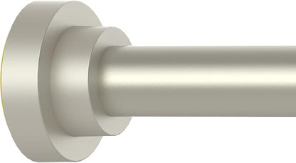 Thestoa Brushed Nickel Shower Curtain Rod Adjustable 43-66 inch, Anti-Rust by Thestoa
