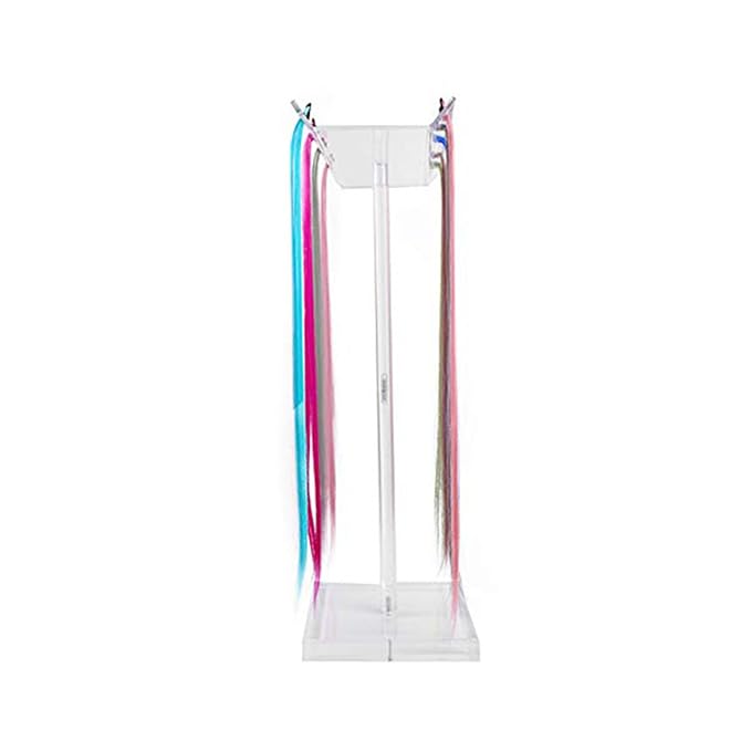 ANGGREK Acrylic Hair Extension Stand, Transparent Sectioning Display Hair - Image 4