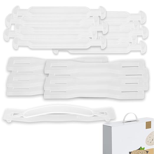 100 Sets Cardboard Box Handles Plastic Carrying Straps by BMIROAMDFE