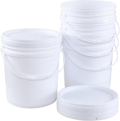 7 Gallon White Plastic Food Storage Bucket - Image 7