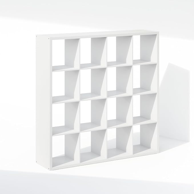 Furinno Cubic Extra Thick 16-Cube Closet Organizers and Storage, Open Shelf - Image 7