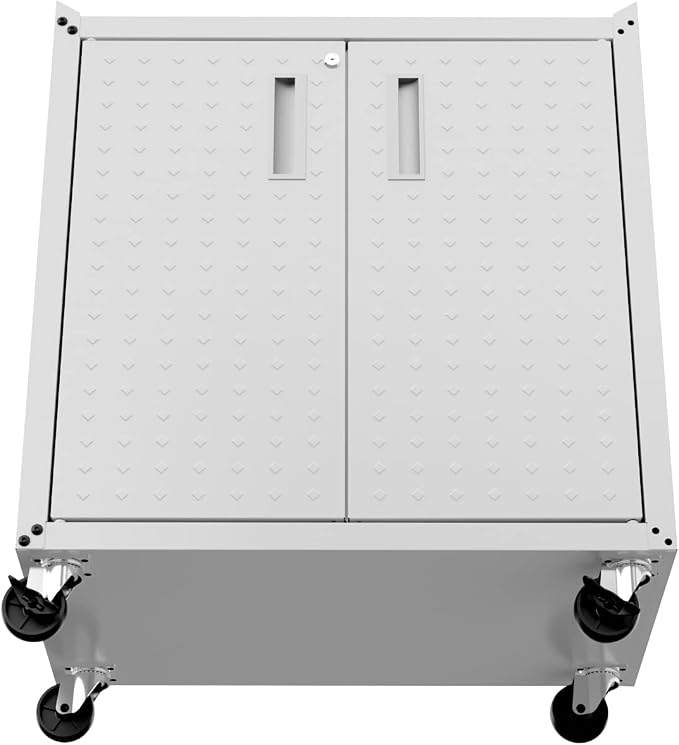 Manhattan Comfort Fortress Textured Metal 31.5" Garage Mobile Cabinet - Image 9