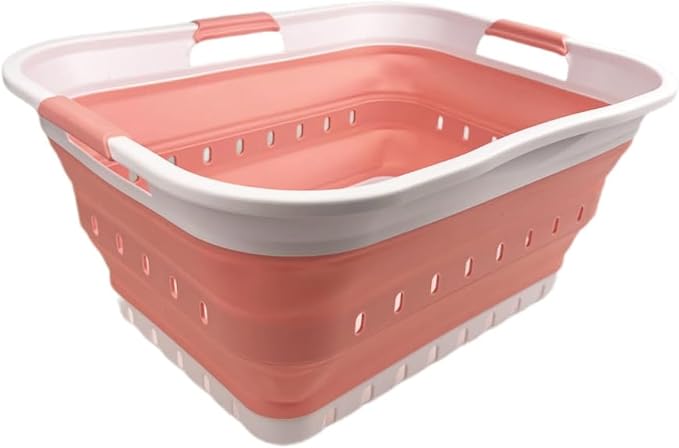 SAMMART 42L Collapsible Plastic Laundry Basket by SAMMART