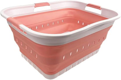 SAMMART 42L Collapsible Plastic Laundry Basket by SAMMART