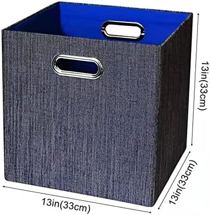 Posprica Storage Cube Basket Bins, 13×13 Foldable Storage Containers - Image 3