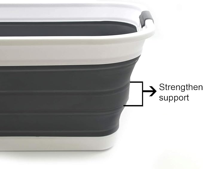 SAMMART 42L Collapsible Plastic Laundry Basket-Foldable Pop Up Storage - Image 6