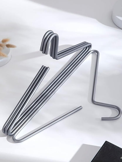 Premium Matte Titanium Gray Aluminum Coat Hangers 10 Piece Set, 16.5” Extra - Image 8