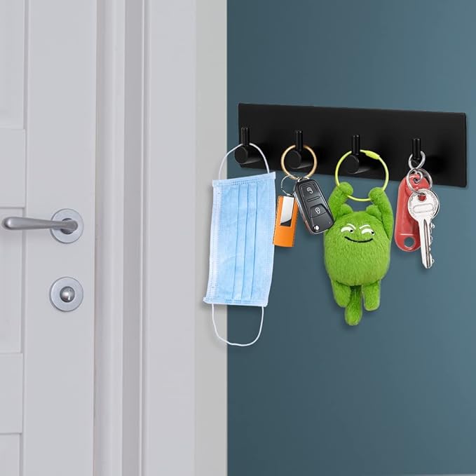 Picowe Key Holder for Wall Decorative, Adhesive Stainless Steel Key Hooks - Image 4