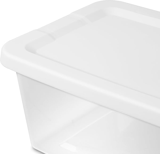 20-Pack 6 Quart Storage Boxes – Clear Plastic Storage Bin - Image 6