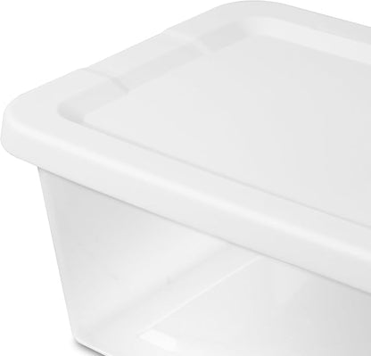 20-Pack 6 Quart Storage Boxes – Clear Plastic Storage Bin - Image 6