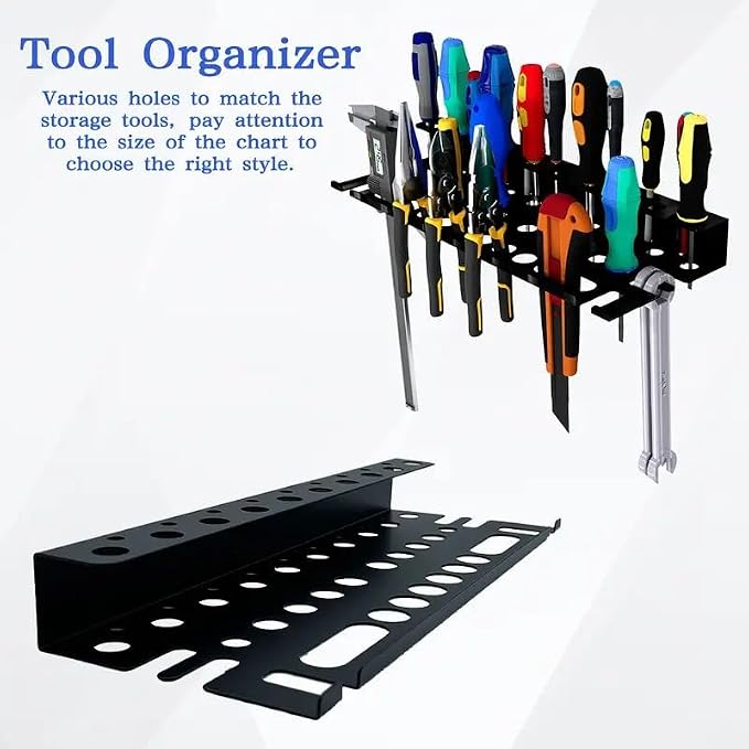 Wall Mount Tool Storage Rack, Screwdriver Organizer - Image 5