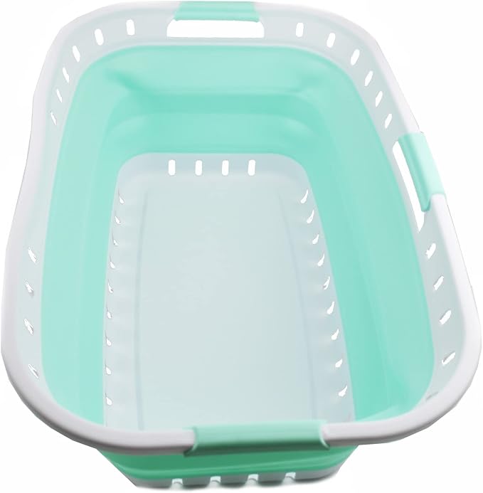 SAMMART 44L Collapsible Plastic Laundry Basket by SAMMART
