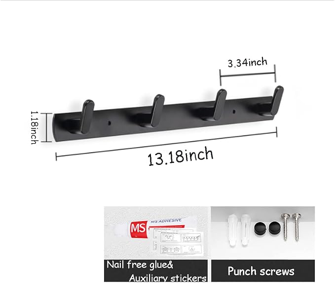 Gxfctys Coat Rack Wall Mount, Modern Wall Hooks - Image 4