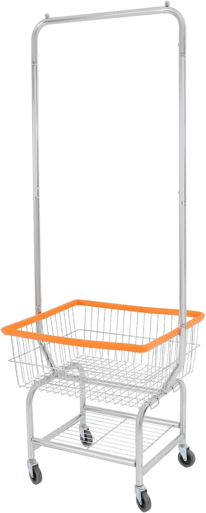 Laundry Cart, Steel Wire Laundry Cart, Laundry Basket by TFCFL