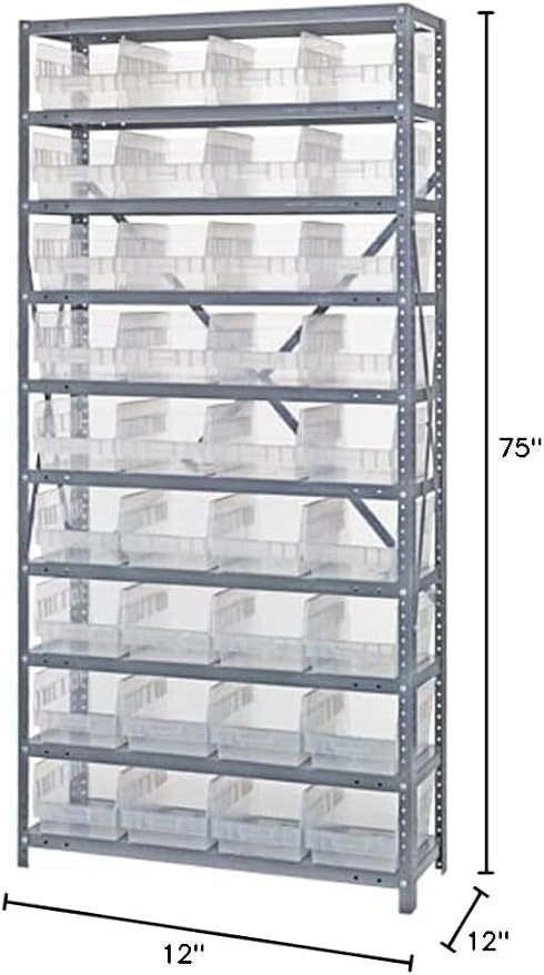 Quantum Storage Systems 1275-207RD Store More Steel Shelving Unit - Image 2
