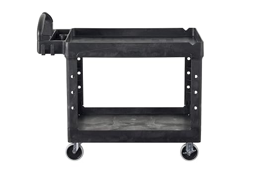 Rubbermaid Commercial Products 2-Shelf Utility/Service Cart, Lipped Shelves - Image 21