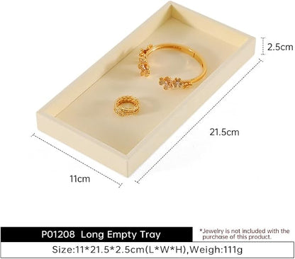Dark Blue Jewelry Display Tray Ring Necklace Earring Bangle Organizer - Image 6
