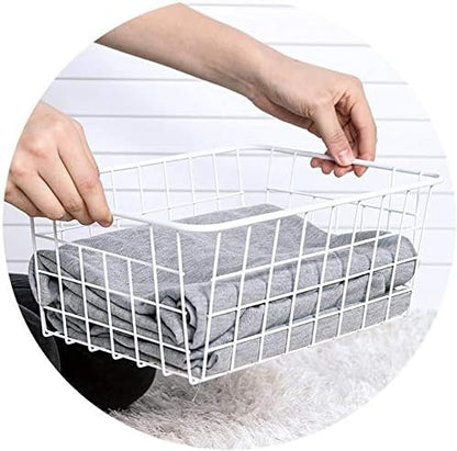 Redrubbit Wire Storage Baskets, Large Farmhouse Metal Freezer Basket Storage - Image 7