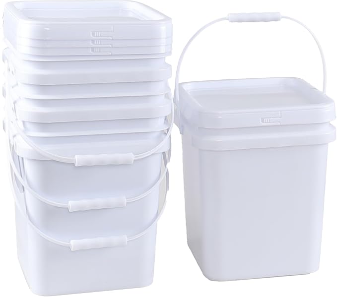 Hespama 4.8 Gallon Square Food Storage Bucket - Image 5