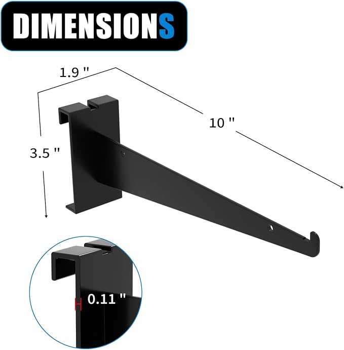 10" Grid Wall Knife Holder Brackets, Grid Wall Accessories - Image 8
