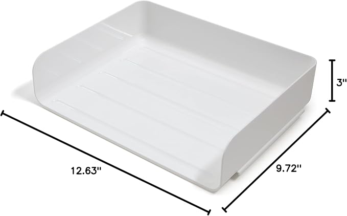 TRU RED Side‑Load Stackable Plastic Letter Tray - Image 7