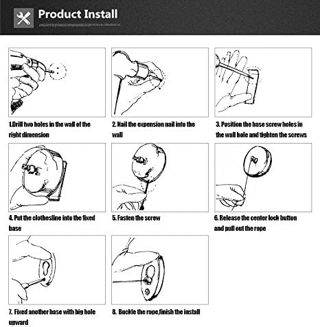 BESy Retractable Clothesline SUS304 Stainless Steel Clothes Dryer - Image 7