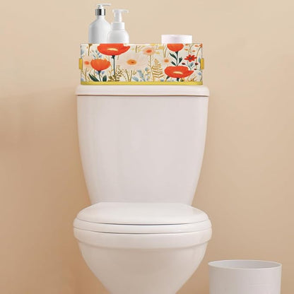 Spring Flowering Plants Bathroom Storage Basket, Foldable - Image 7