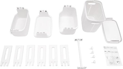 4-Tier Rolling Laundry Hamper - Image 8