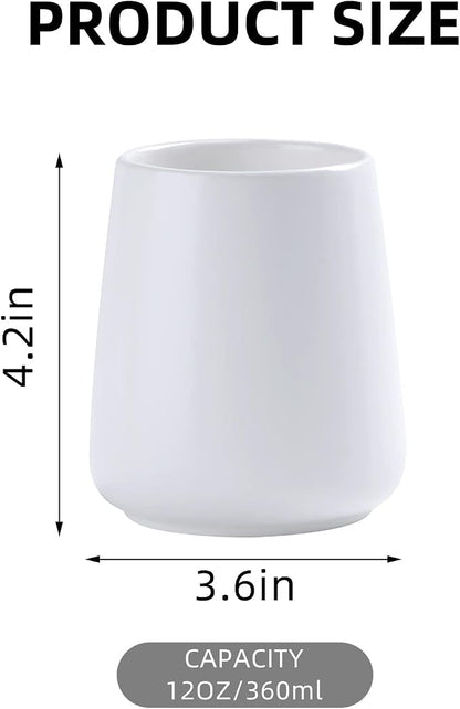 White Toothbrush Holder for Bathroom - Image 3