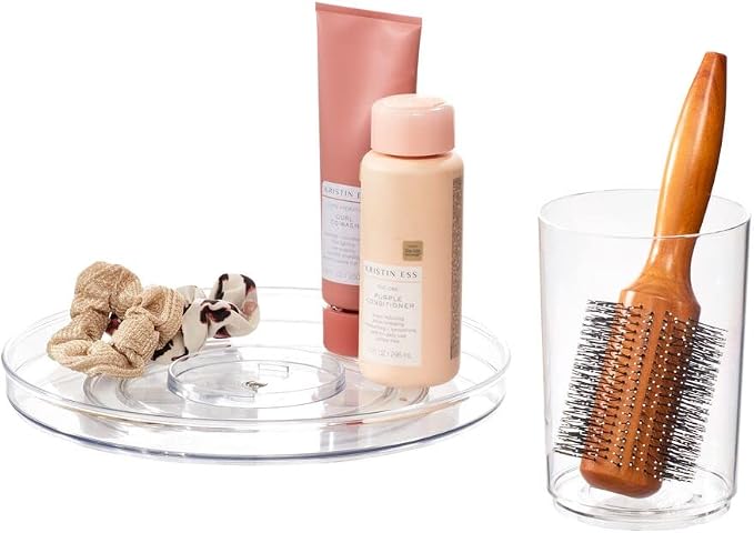iDesign The Sarah Tanno Collection 11" Lazy Susan Spinning Cosmetic Organizer - Image 5
