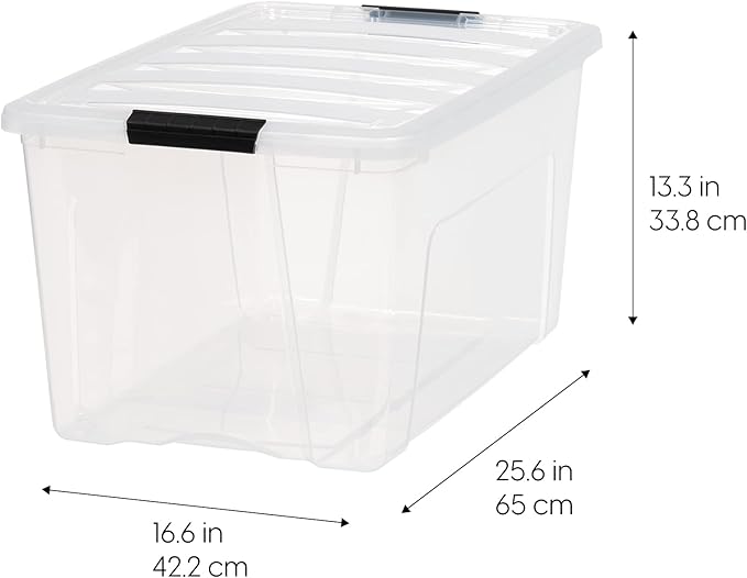 IRIS USA 72 QT Plastic Storage Box - Image 2