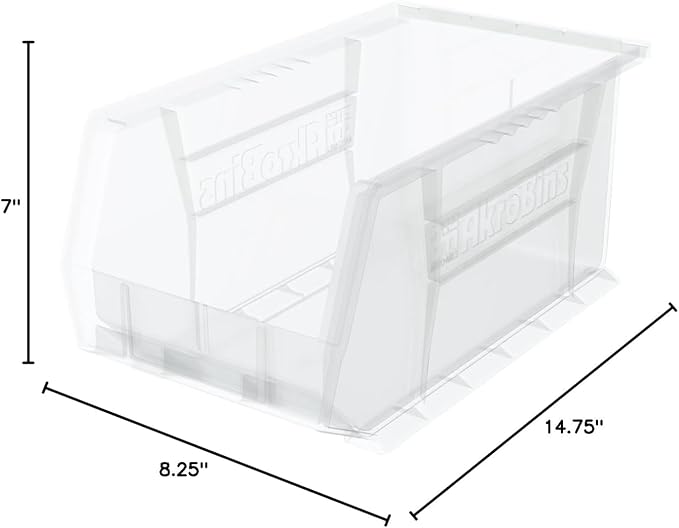 Akro-Mils 30240 AkroBins Plastic Storage Bins, Space-Saving Stackable Bins - Image 13