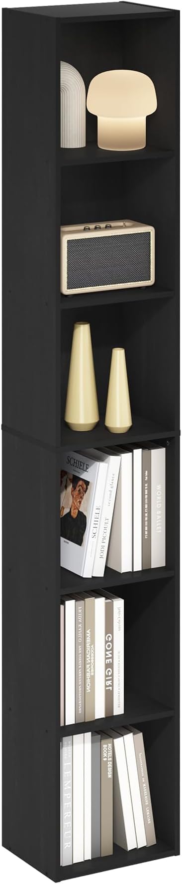 Furinno LUDER Book Shelf, 6-Tier Tall Modern Bookshelf, Bookcase by Furinno-FitsYourSpaceFitsYourBudget