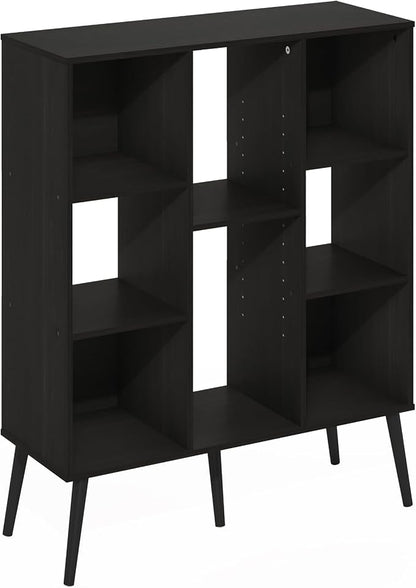 Furinno Claude Mid Century Style Book Shelf, 8-Cube Bookshelf, Cube Storage - Image 6