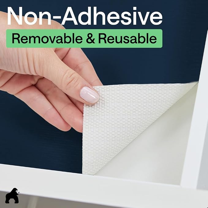 GORILLA GRIP DripGuard Shelf Liner, Non-Adhesive Drawer and Kitchen Cabinet - Image 7