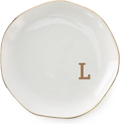 Initials Ring Dish Jewery Tray by VINCOMIC