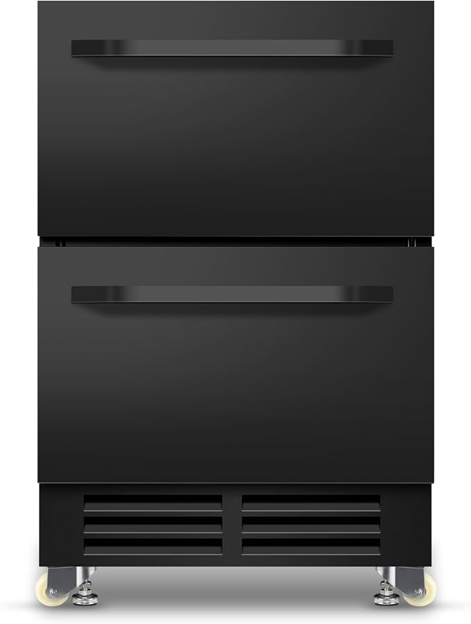 24 Inch Under Counter Dual Drawer Beverage Fridge, Weather Proof Outdoor - Image 9